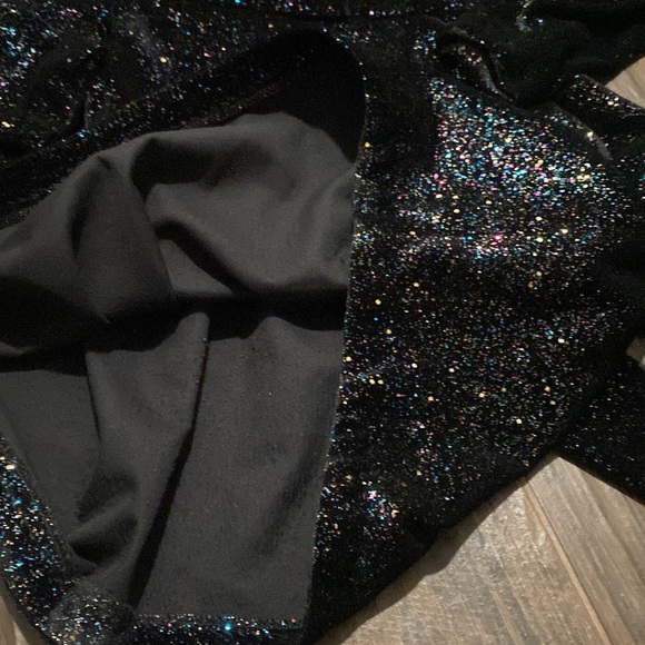 Zara glittered sparkle velvet long sleeve dress - Picture 7 of 7